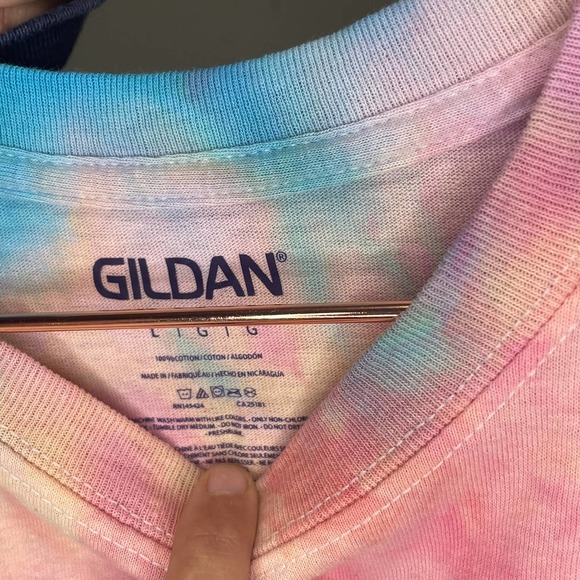 Gildan Custom Tie Dye Short Sleeve Tee Large - Picture 4 of 5